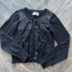 Justice sequined cardigan